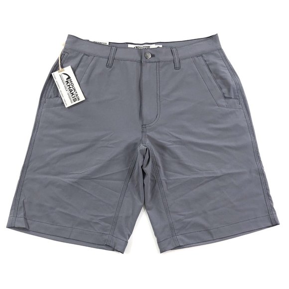 Mountain Khakis Mulligan Classic Fit Shorts Mens Size 31 Gunmetal Gray Stretch - Picture 1 of 5